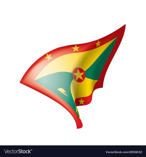 Grenada flag Royalty Free Vector Image - VectorStock