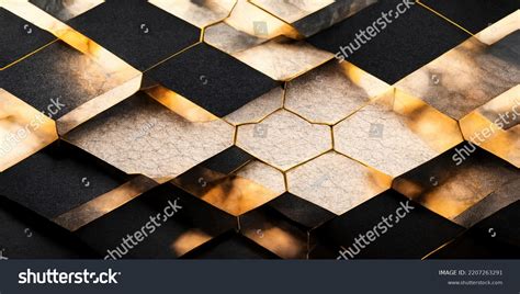 Black Gold Geometric Background Digital Illustration Stock Illustration 2207263291 | Shutterstock