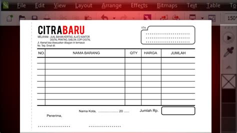 Cara Membuat Nota Penjualan Di Excel Kumpulan Tips - Riset