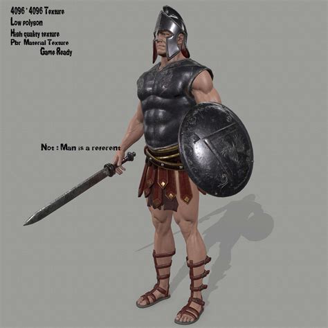 Gladiator Armor Set - 3D Model by icekazim