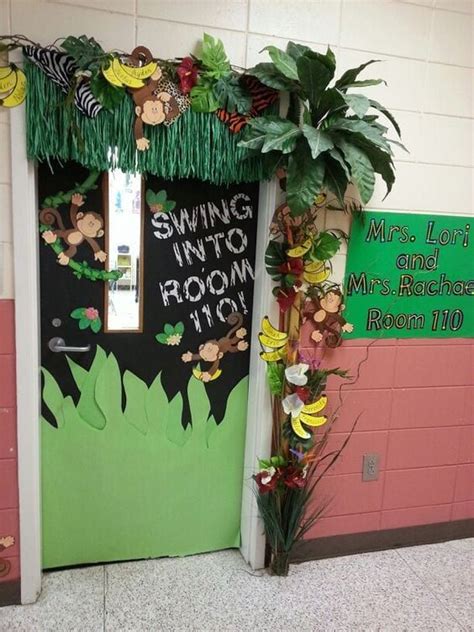 23 Jungle Classroom Theme Ideas | Jungle theme classroom decorations, Door decorations classroom ...