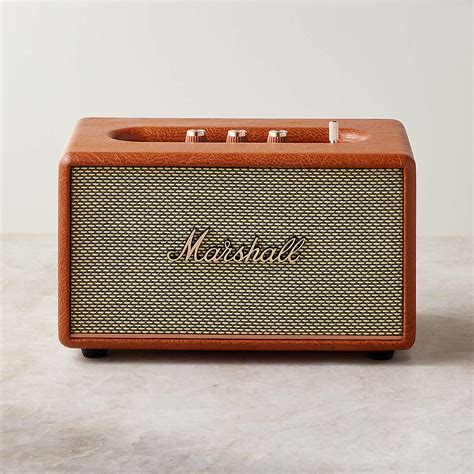 Marshall Acton III Brown Vintage Bluetooth Speaker + Reviews | CB2