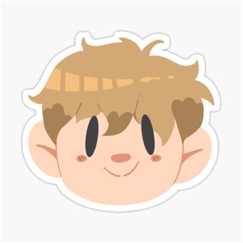 "Simplified Grian face" Sticker by StarryWho | Redbubble