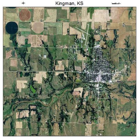 Aerial Photography Map of Kingman, KS Kansas