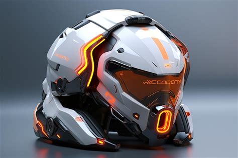 Premium Photo | Futuristic and scifiinspired helmet design with Generative ai