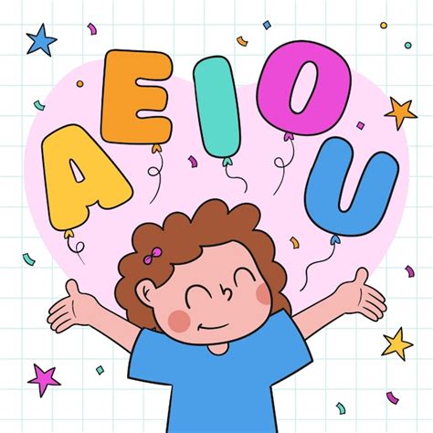 Animated Vowels Clipart