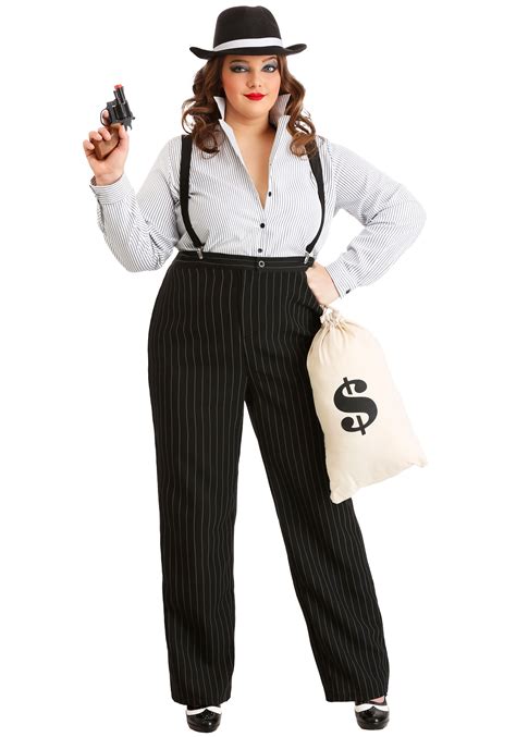 1920s Gangster Lady Plus Size Costume | Decades Costumes