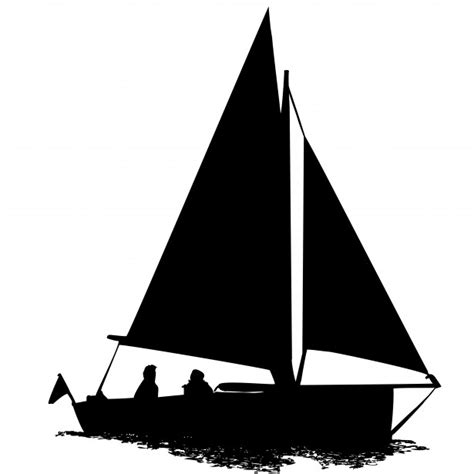 Sailing Boat Silhouette Clipart Free Stock Photo - Public Domain Pictures