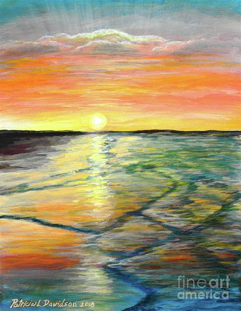 Sunrise Beach Painting by Patricia L Davidson - Fine Art America