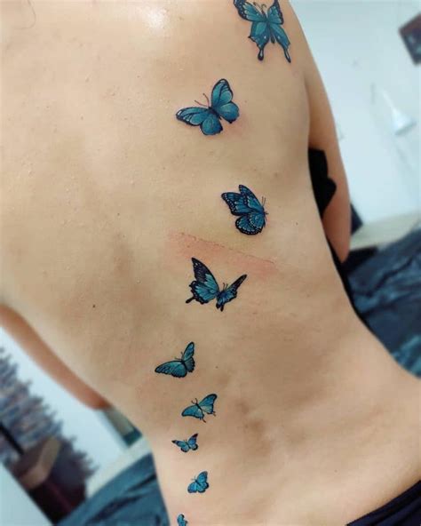 Cool Blue Butterfly Tattoo Ideas