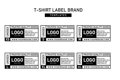 Clothing label templates design 21736930 Vector Art at Vecteezy