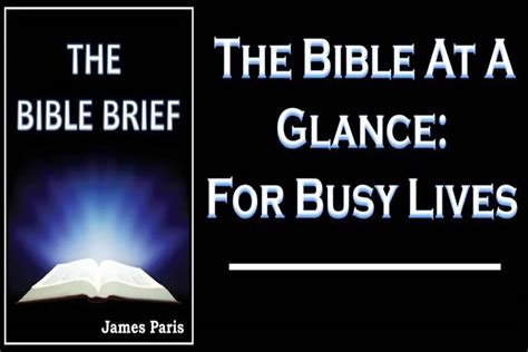 Bible Summary – Outline of the complete Bible – The Bible Brief