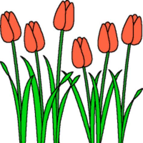 March Flowers Clip Art