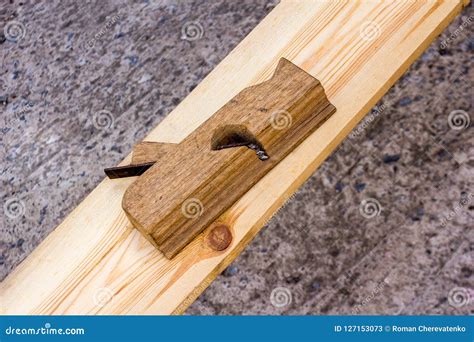 A Hand Plane is a Tool for Shaping Wood. Stock Image - Image of brown, tools: 127153073