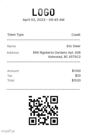 Receipt - Design Template - Mediamodifier