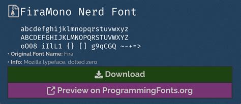 Settings / Nerd font