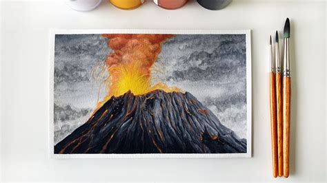 Volcano Painting