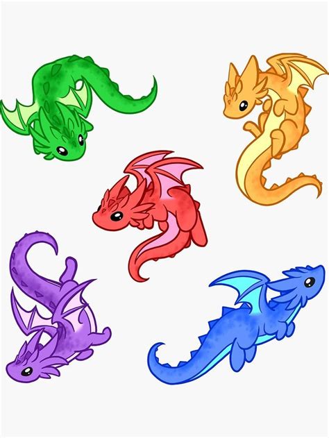 Gem dragon pattern sticker by rebecca golins – Artofit