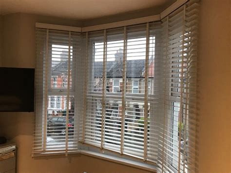 Bay Window Venetian Blinds White 50mm slats | in Lewisham, London | Gumtree