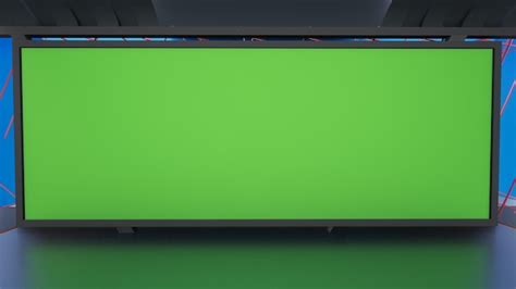 Premium Photo Green Screen Studio 22673d Virtual Tv Studio News