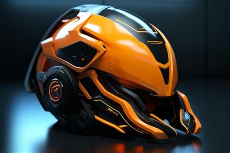 Premium Photo | Futuristic and scifiinspired helmet design with Generative ai