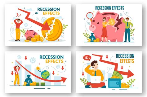 14 Recession Effects Vector Illustration By denayunethj | TheHungryJPEG