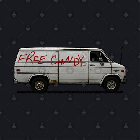 Free Candy Van - Creepypasta - Baseball T-Shirt | TeePublic