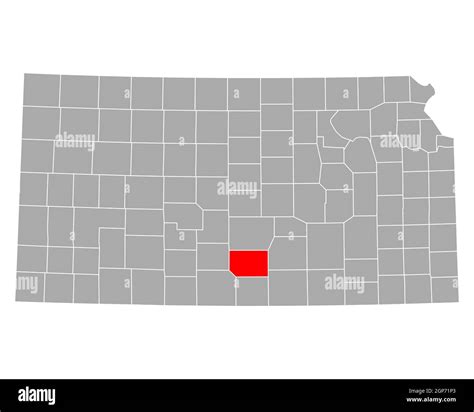 Map of Kingman in Kansas Stock Photo - Alamy