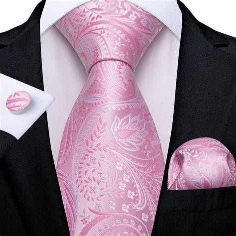 Gently Pink Tie, Pocket Square and Cufflinks – Sophisticated Gentlemen