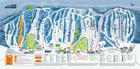 Blue Mountain Ski Resort Trail Map