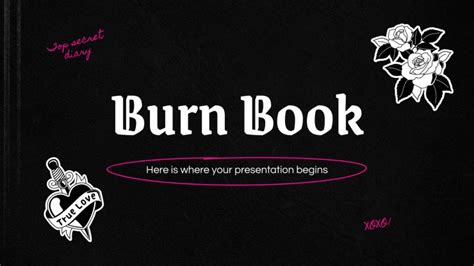 Burn Book | Google Slides and PowerPoint template