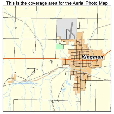 Aerial Photography Map of Kingman, KS Kansas