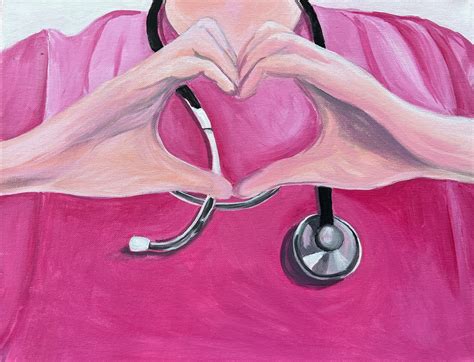 Nurse Painting, Nurse Art, Nurse Are Essential, Nurse Hero, Doctor Painting, School Nurse Gift ...