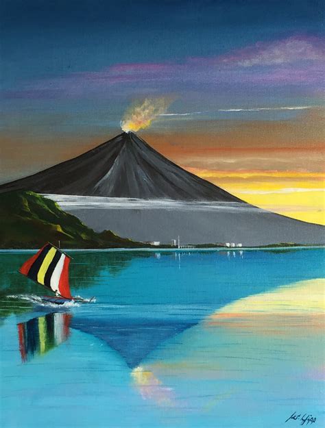 Volcano paintings search result at PaintingValley.com