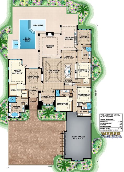 Contemporary Beach House Floor Plans - floorplans.click