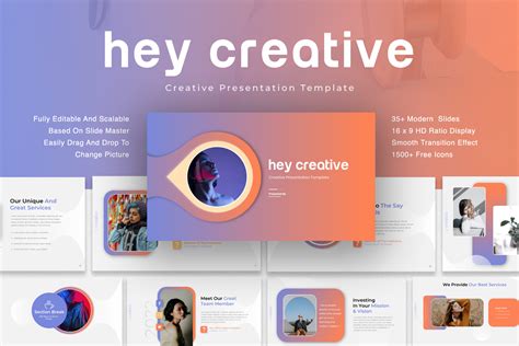 Hey Creative PowerPoint Template | Slidestack