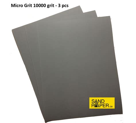 Micro Grit - 10000 Grit Sanding Sheets - 3 pcs | Sandpaper.ca, Premium Micro Grit Sheets