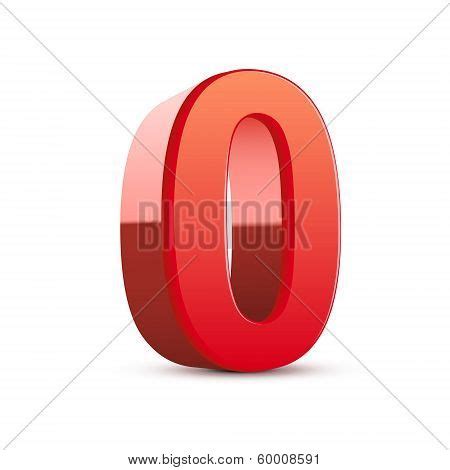 3D Shiny Red Number 0 Vector & Photo (Free Trial) | Bigstock