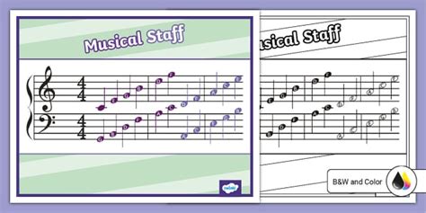 Musical Staff Poster | Educational Resources | Twinkl USA