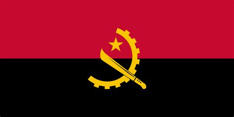 Angola national flag with official colors. 26735177 Vector Art at Vecteezy