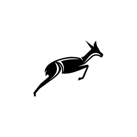 Springbok running logo design. Awesome a springbok silhouttel logo 23754507 Vector Art at Vecteezy