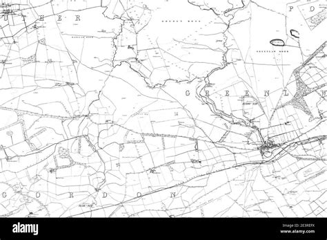 Map of Berwickshire Sheet 021, Ordnance Survey, 1857-1862 Stock Photo - Alamy