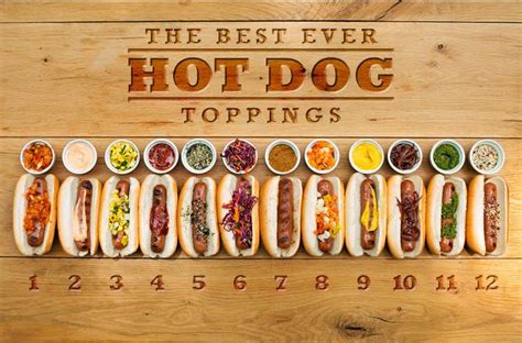 Gourmet Hot Dog Toppings