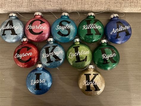 Personalized Name Ornaments - Etsy