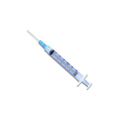 Syringe with Hypodermic Needle PrecisionGlide 3 mL 23 Gauge 1-1/2 Inch Detachable Needle Without ...