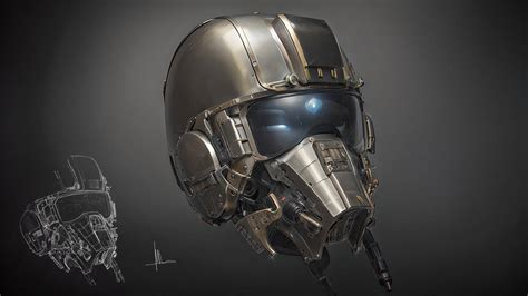 Futuristic Helmet by Tomawak29 on DeviantArt