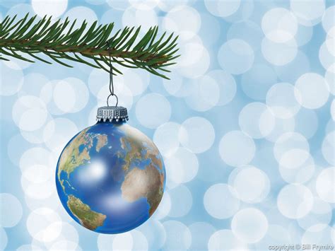 Earth Globe Christmas Ornament