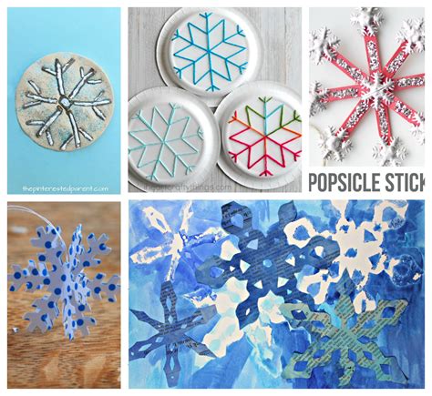 25 Snowflake Arts and Crafts for Kids – The Pinterested Parent