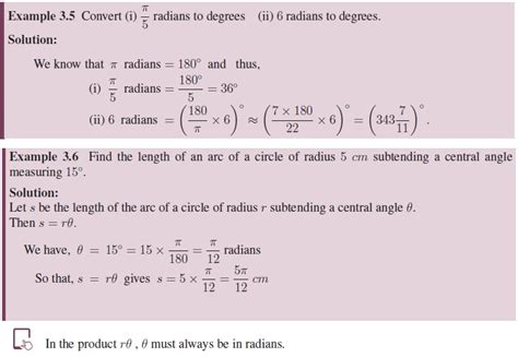 Radian Measure - Definition, Formula, Solved Example Problems, Exercise | Trigonometry | Mathematics