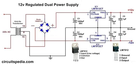 12v Regulated Power Supply Circuit Diagram